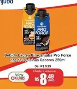 Oriundi Bebida Láctea Piracanjuba Pro Force oferta