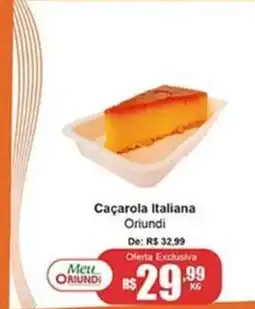 Oriundi Caçarola italiana oferta