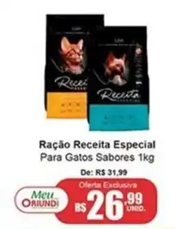 Oriundi Ração Receita Especial Para Gatos Sabores oferta