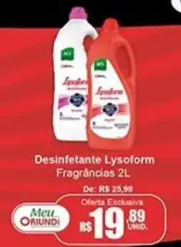 Oriundi Desinfectante Lysoform fragrâncias oferta