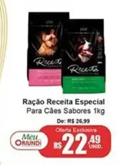 Oriundi Ração Receita Especial Para Cães Sabores oferta