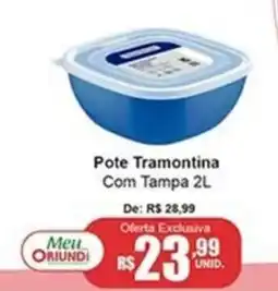 Oriundi Pote tramontina com tampa 2l oferta
