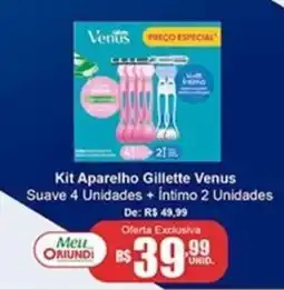 Oriundi Kit Aparelho Gillette Venus Suave 4 Unidades + Íntimo 2 Unidades oferta