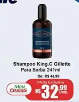 Oriundi Shampoo King.C Gillette Para Barba oferta