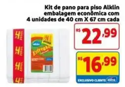 Mercado Extra Kit de pano para piso alklin oferta