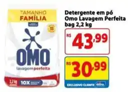 Mercado Extra Detergente em pó Omo Lavagem Perfeita oferta