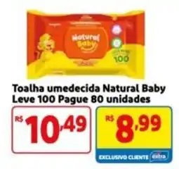 Mercado Extra Toalha umedecida natural baby oferta