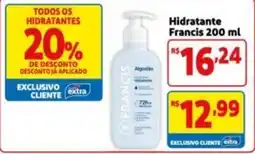 Mercado Extra Hidratante francis oferta