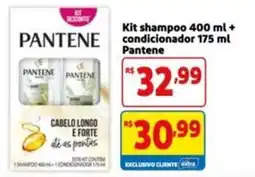 Mercado Extra Kit shampoo 400 ml + condicionador 175 ml Pantene oferta