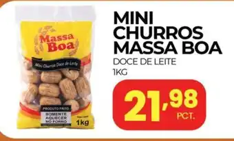 Mini churros massa boa doce de leite