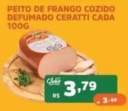 Supermercados Pague Menos Peito de frango cozido defumado ceratti oferta