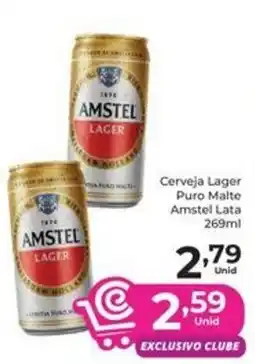 Comercial Esperança Cerveja lager puro malte amstel lata oferta
