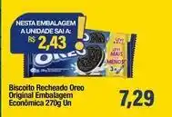 Spani Atacadista Oreo - biscoito recheado original embalagem econômica 270g un oferta
