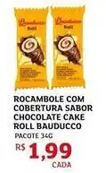 Assaí Atacadista Bauducco - rocambole com cobertura sabor chocolate cake roll oferta