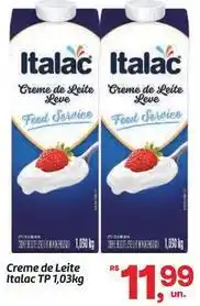 Fort Atacadista Italac - creme de leite oferta