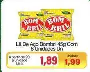 Spani Atacadista Bombril - là de aço 45g com 6 unidades oferta