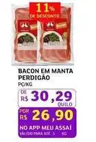 Assaí Atacadista Perdigão - bacon em manta oferta