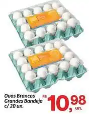 Fort Atacadista Ovos brancos grandes bandeja oferta