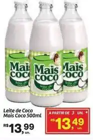 Fort Atacadista Mais coco - leite de coco oferta