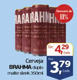 Cometa Supermercados Cerveja brahma duplo matte sleek oferta