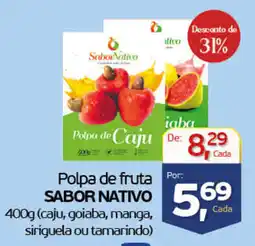 Cometa Supermercados Polpa de fruta sabor nativo oferta