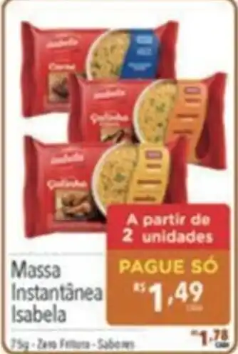 Supermercados Condor Massa Instantânea Isabela oferta