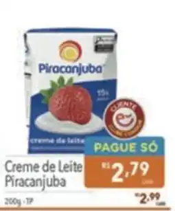 Supermercados Condor Creme de Leite Piracanjuba oferta