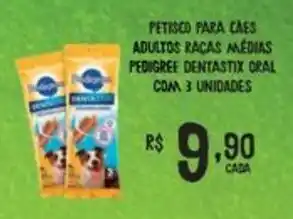 Bahamas Mix Petisco para cães adultos raças médias pedigree dentastix oral oferta