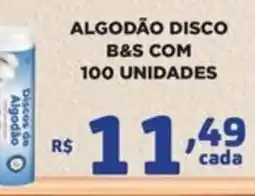 Bahamas Mix algodão disco b&s oferta