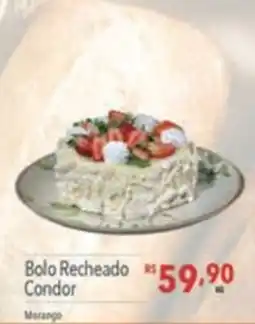 Supermercados Condor Bolo Recheado Condor Morango oferta