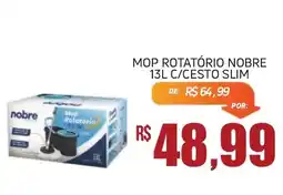 Economart Atacadista Mop rotatório nobre 13l c/cesto slim oferta