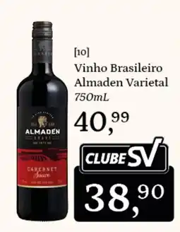 Supermercados São Vicente Vinho Brasileiro Almaden Varietal oferta