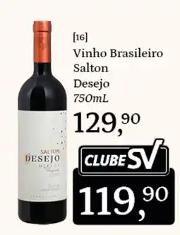 Supermercados São Vicente Vinho Brasileiro Salton Desejo oferta