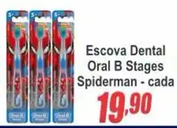 Serrano Supermercado escova dental oral b stages spiderman oferta