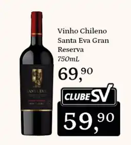 Supermercados São Vicente Vinho Chileno Santa Eva Gran Reserva oferta