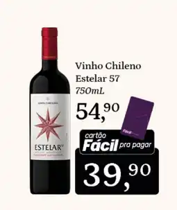 Supermercados São Vicente Vinho Chileno Estelar 57 oferta