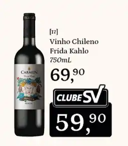 Supermercados São Vicente Vinho chileno frida kahlo oferta