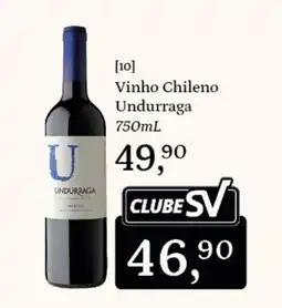 Supermercados São Vicente Vinho Chileno Undurraga oferta
