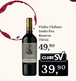 Supermercados São Vicente Vinho chileno santa eva reserva oferta