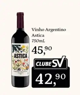 Supermercados São Vicente Vinho Argentino Astica oferta