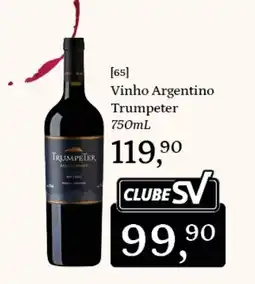 Supermercados São Vicente Vinho Argentino Trumpeter oferta
