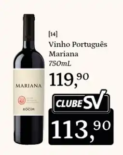 Supermercados São Vicente Vinho Português Mariana oferta