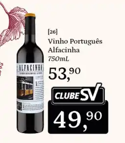 Supermercados São Vicente Vinho Português Alfacinha oferta