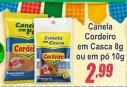 Serrano Supermercado Canela Cordeiro em Casca oferta