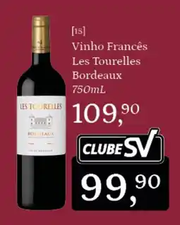 Supermercados São Vicente Vinho Francês Les Tourelles Bordeaux oferta