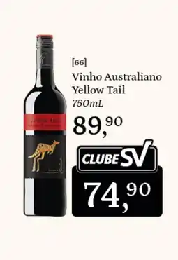 Supermercados São Vicente Vinho Australiano Yellow Tail oferta