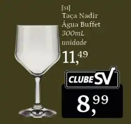 Supermercados São Vicente Taça Nadir Água Buffet oferta