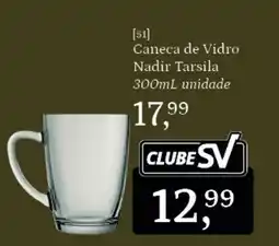 Supermercados São Vicente Caneca de Vidro Nadir Tarsila oferta