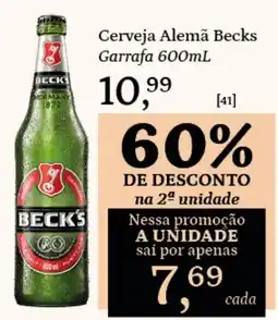 Supermercados São Vicente Cerveja Alemã Becks oferta