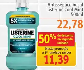 Sonda Antisséptico bucal Listerine Cool Mint oferta